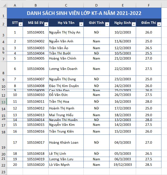 bang du lieu mau-tu-can-chinh-dong-excel-2019